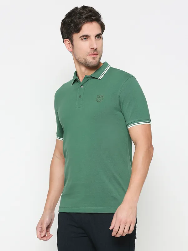 Being Human Regular Fit Men Polo Neck T-Shirts-Eden