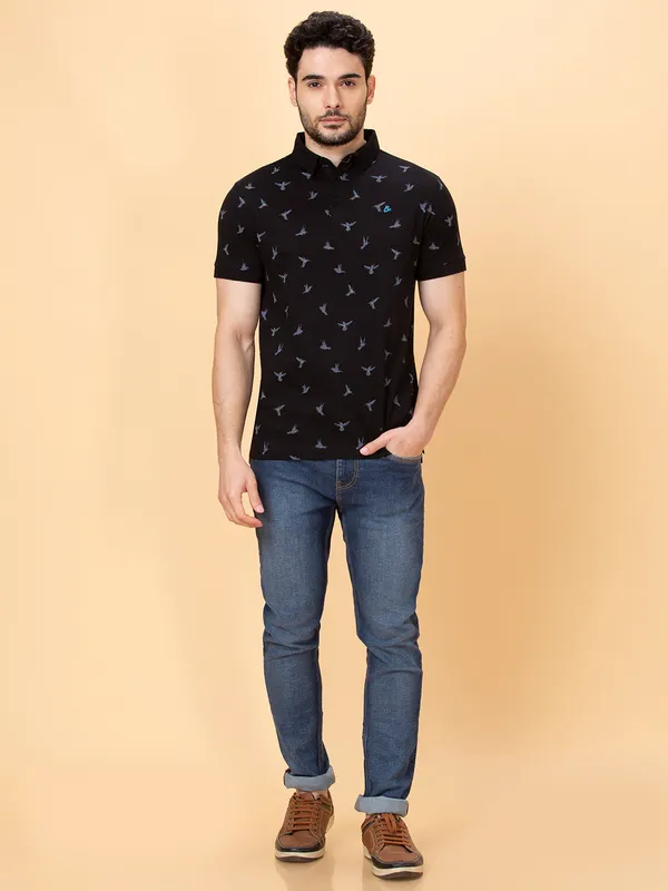 Being Human Clothing Men Regular Fit T-Shirts-Black