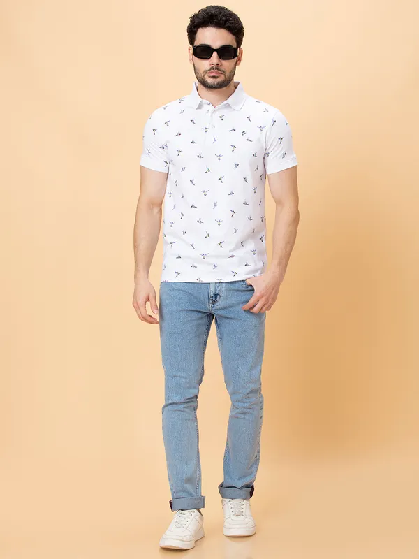 Being Human Clothing Men Regular Fit T-Shirts-White