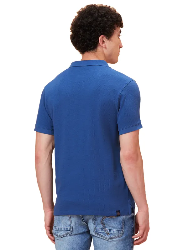 Being Human Clothing Men Regular Fit T-Shirts-Midlight Blue