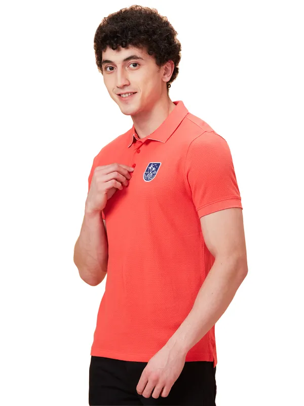 Being Human Clothing Men Regular Fit T-Shirts-Rediant Red