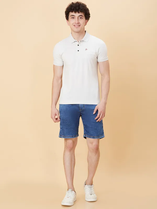 Being Human Men Regular Fit T-Shirts-Lt.Grey
