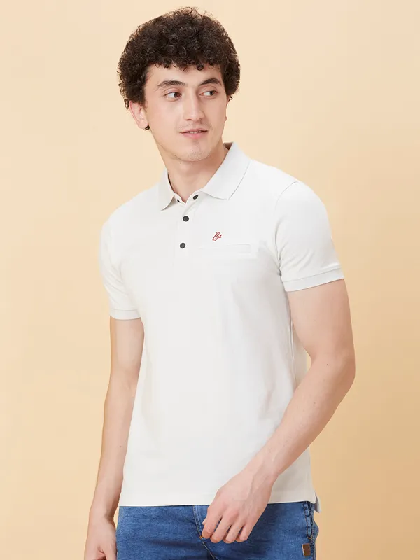 Being Human Men Regular Fit T-Shirts-Lt.Grey