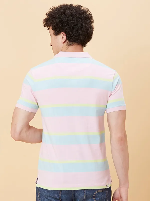 Being Human Clothing Men Regular Fit T-Shirts-Pastel Pink