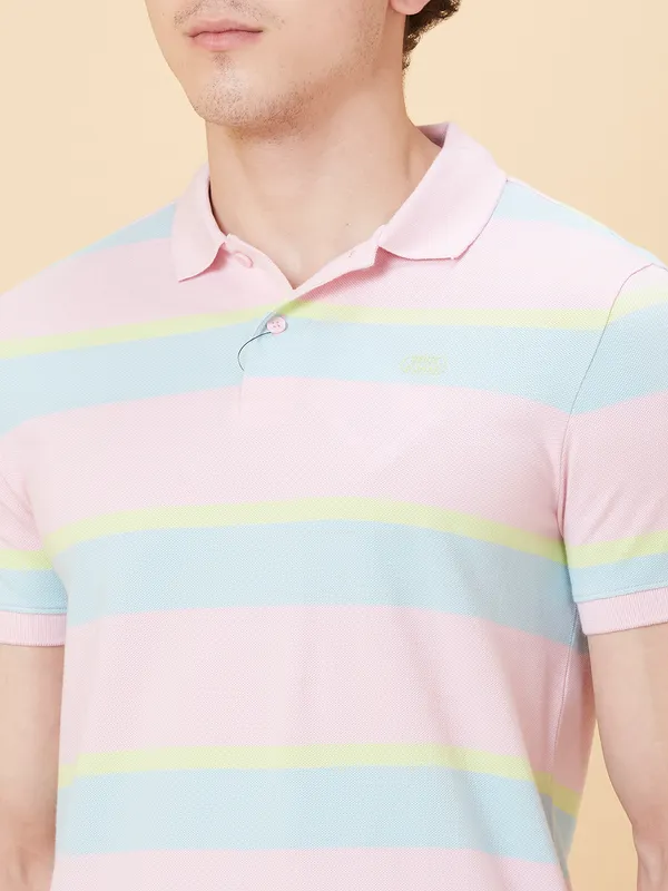 Being Human Clothing Men Regular Fit T-Shirts-Pastel Pink