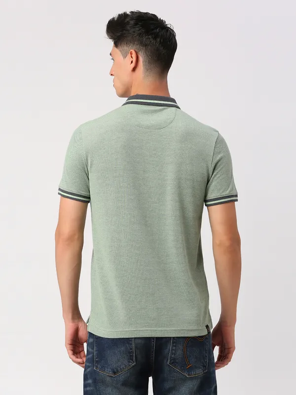 Being Human Men Regular Fit T-Shirts-Green Foam