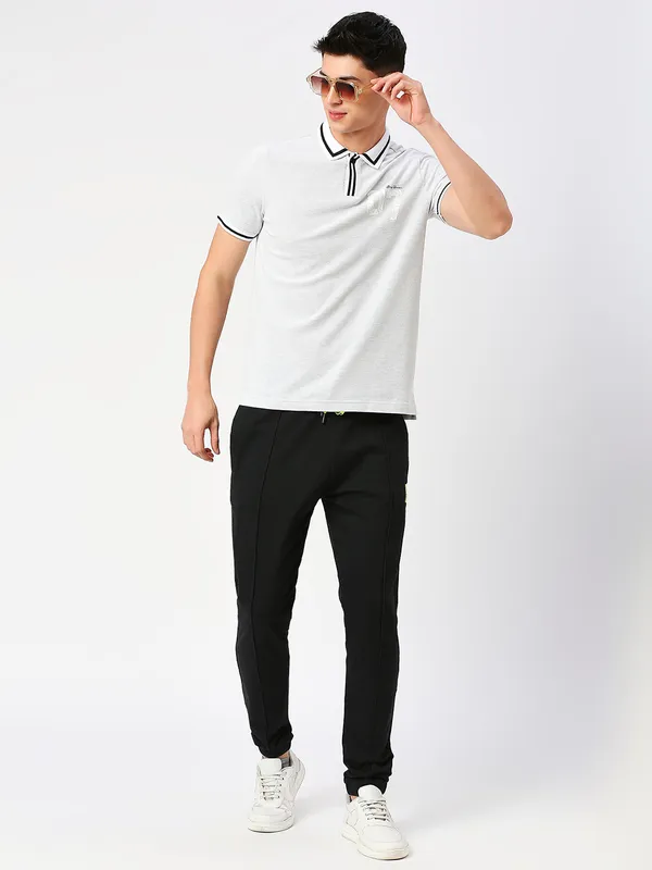 Being Human Men Regular Fit T-Shirts-Grey