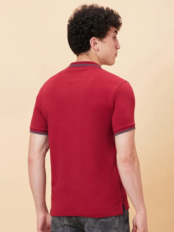 Being Human Clothing Men Regular Fit T-Shirts-Marron
