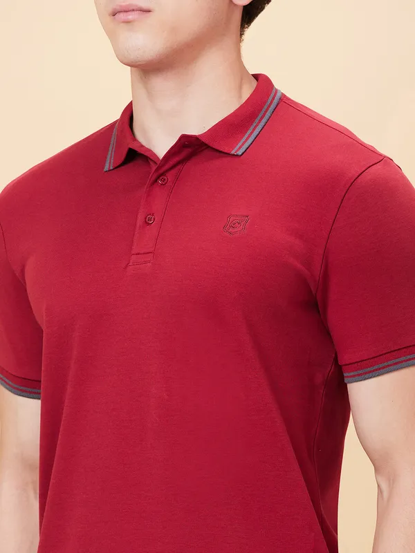 Being Human Clothing Men Regular Fit T-Shirts-Marron