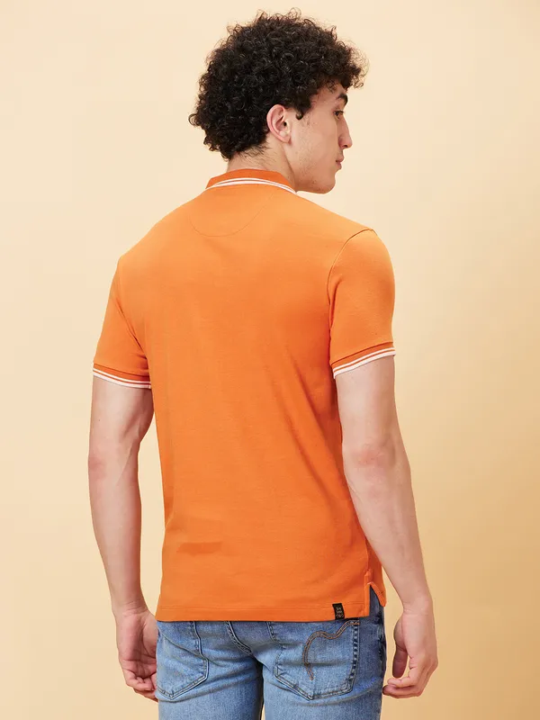 Being Human Clothing Men Regular Fit T-Shirts-Rust