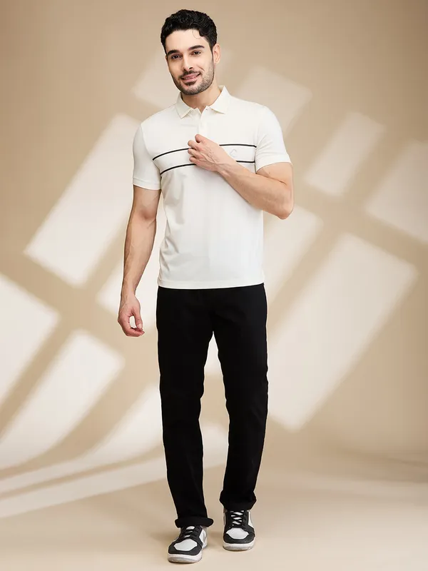 Being Human Clothing Mens-Top Polo Neck White