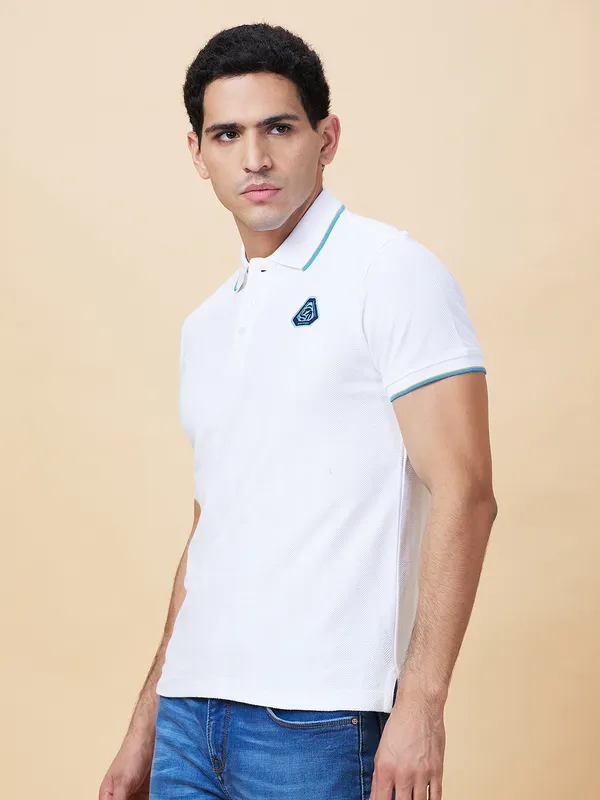 Being Human Clothing Mens-Top Polo Neck White