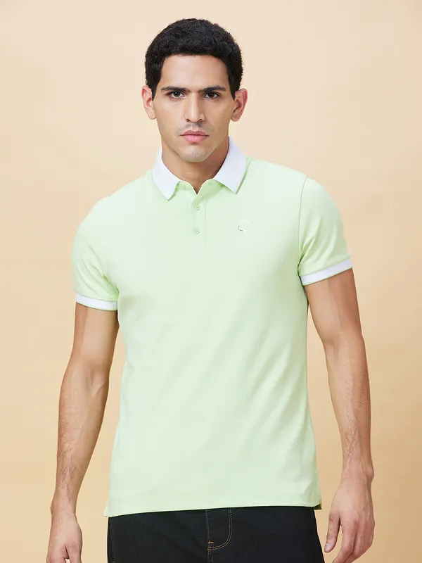 Being Human Clothing Mens-Top Polo Neck Peppermint