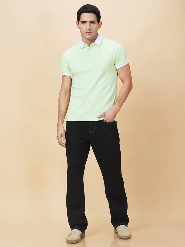 Being Human Clothing Mens-Top Polo Neck Peppermint
