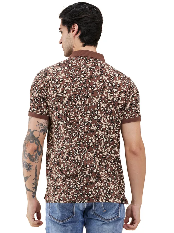 Being Human Clothing Mens-Top Polo Neck Brown