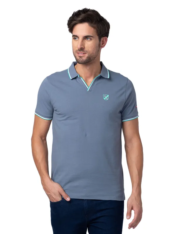 Being Human Clothing Men Regular Fit Polo Neck T-Shirts-Flint Stone