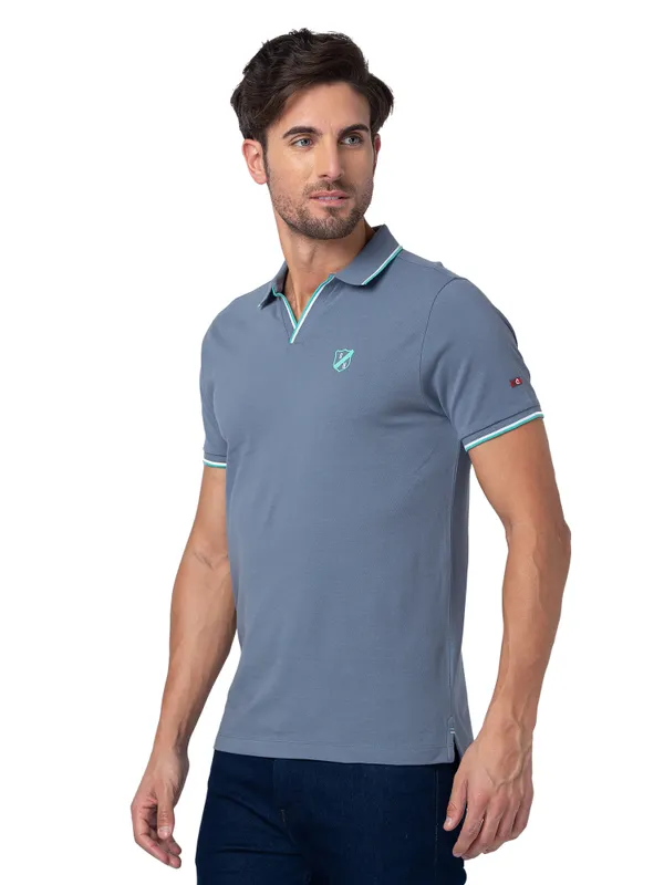 Being Human Clothing Men Regular Fit Polo Neck T-Shirts-Flint Stone