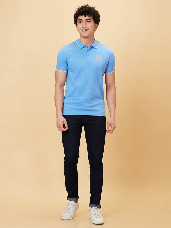 Being Human Regular Fit Men Polo Neck T-Shirts-All Aboard