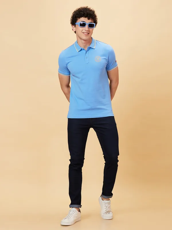 Being Human Regular Fit Men Polo Neck T-Shirts-All Aboard