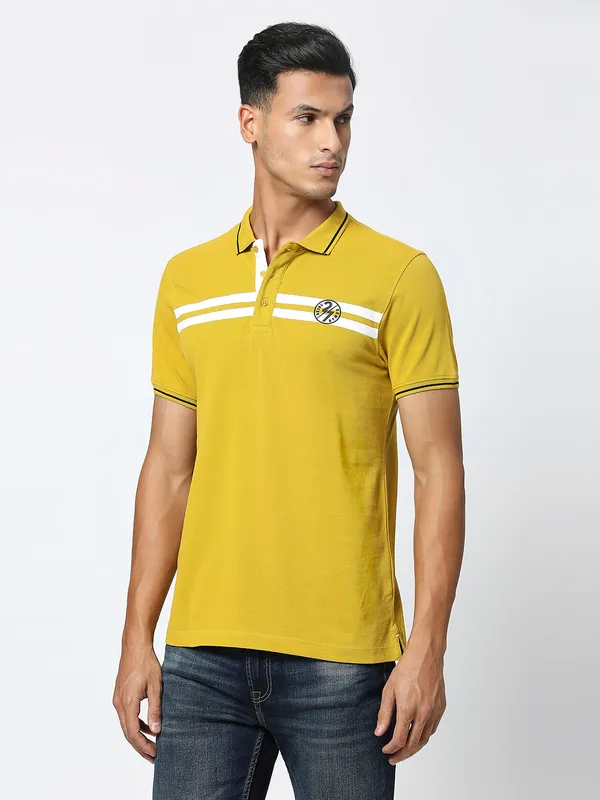 Being Human Men Regular Fit T-Shirts-Camel