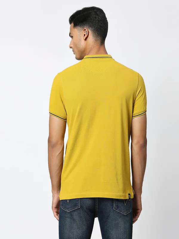 Being Human Men Regular Fit T-Shirts-Camel
