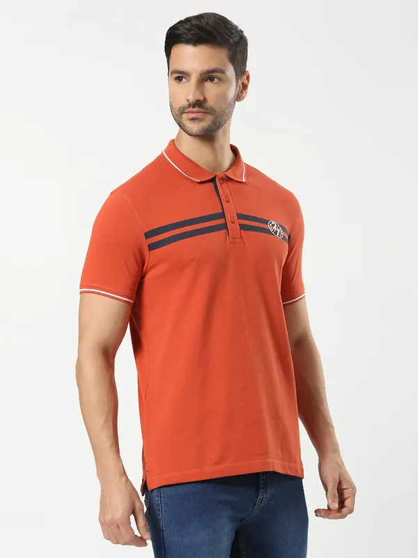 Being Human Clothing Men Regular Fit T-Shirts-Rust