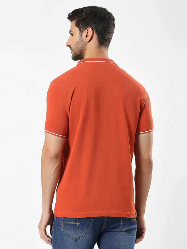 Being Human Clothing Men Regular Fit T-Shirts-Rust