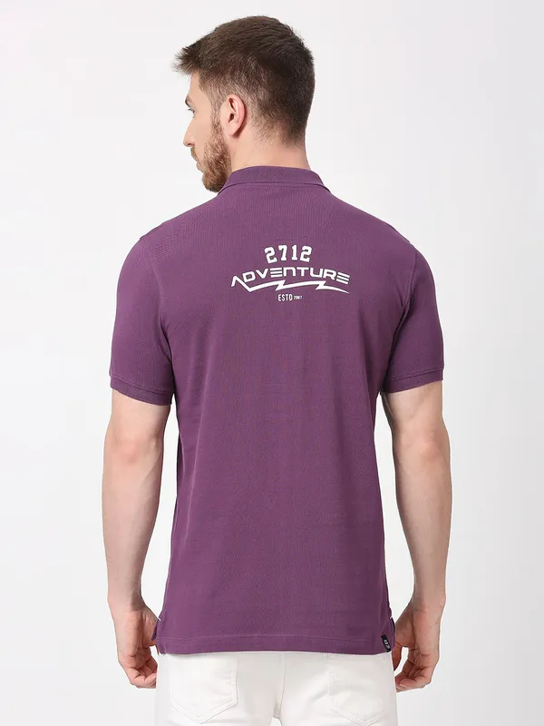 Being Human Men Regular Fit T-Shirts-Grape