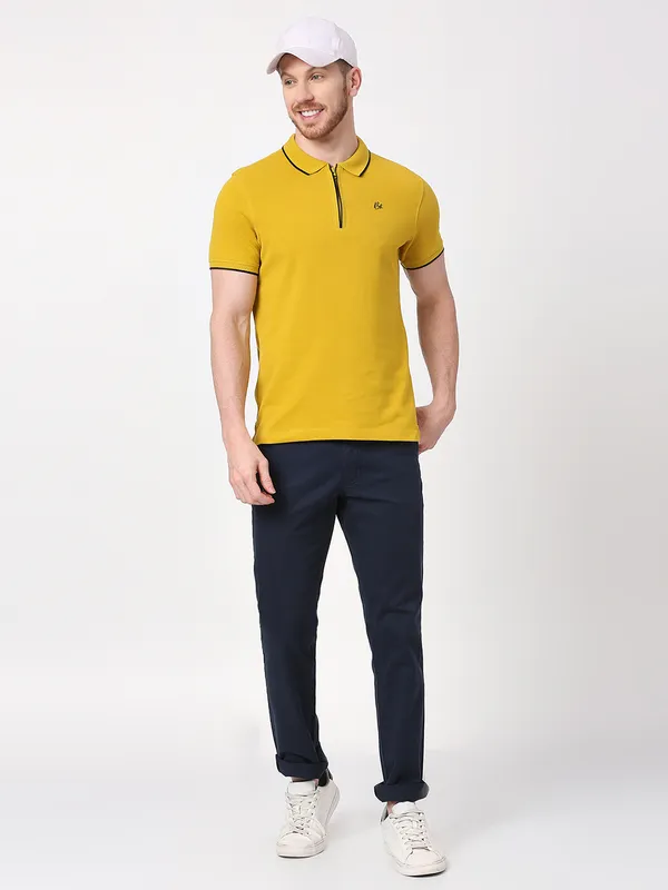Being Human Clothing Men Regular Fit T-Shirts-Camel
