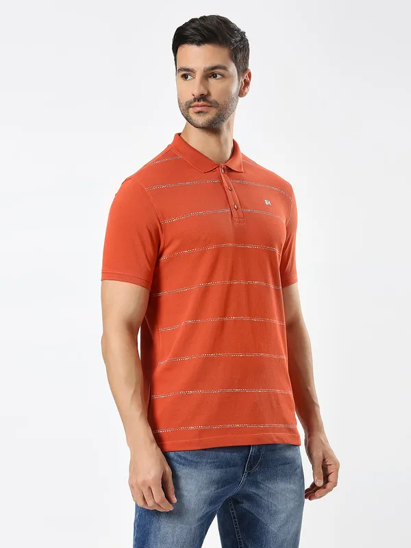 Being Human Men Regular Fit T-Shirts-Rust
