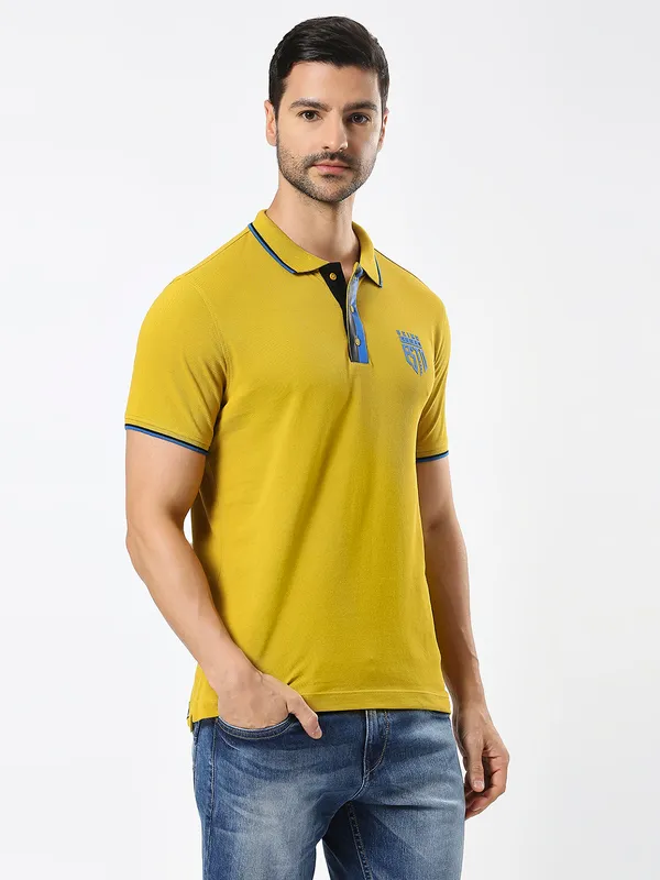 Being Human Men Regular Fit T-Shirts-Camel