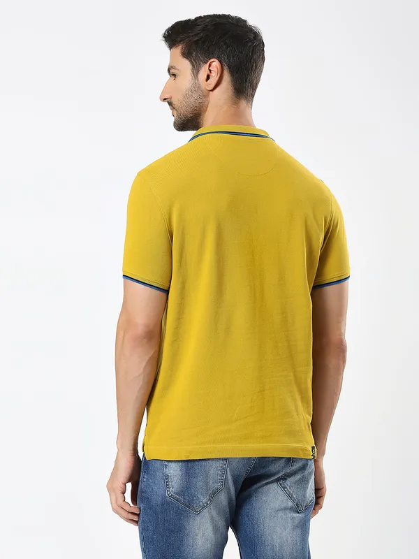 Being Human Men Regular Fit T-Shirts-Camel