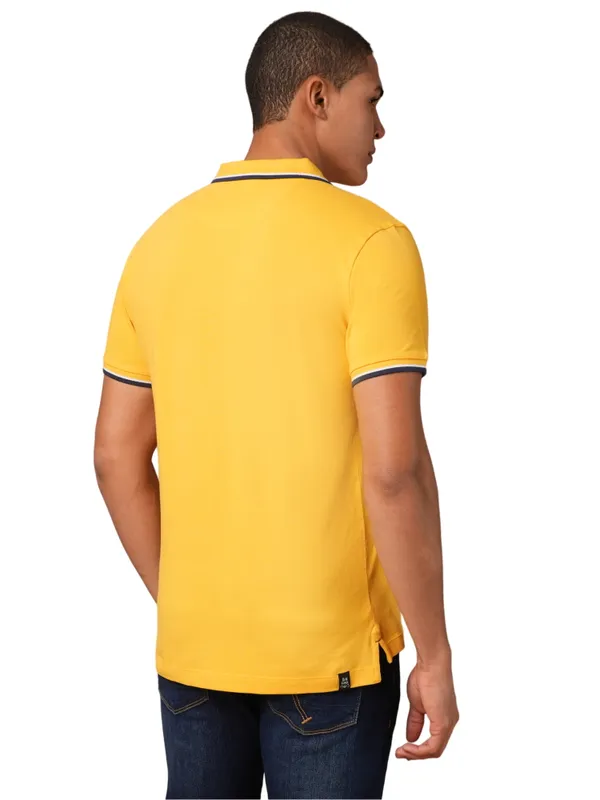 Being Human Clothing-Mens-Top-Polo Neck Mustard
