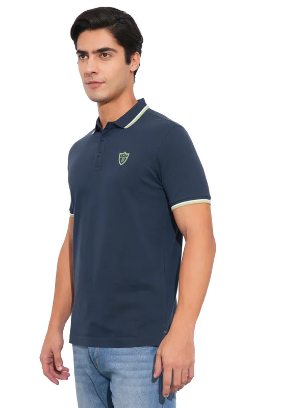 Being Human Clothing-Mens-Top-Polo Neck Navy