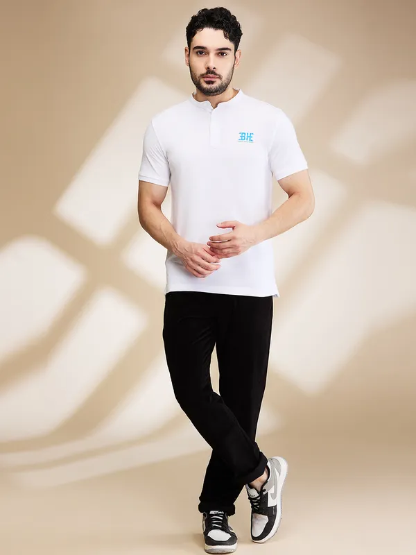Being Human Clothing Mens-Top Polo Neck White