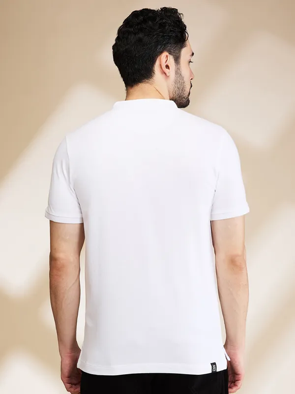 Being Human Clothing Mens-Top Polo Neck White