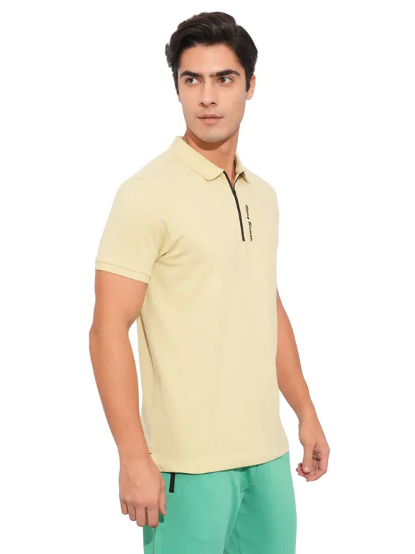 Being Human Clothing-Mens-Top-Polo Neck Beige