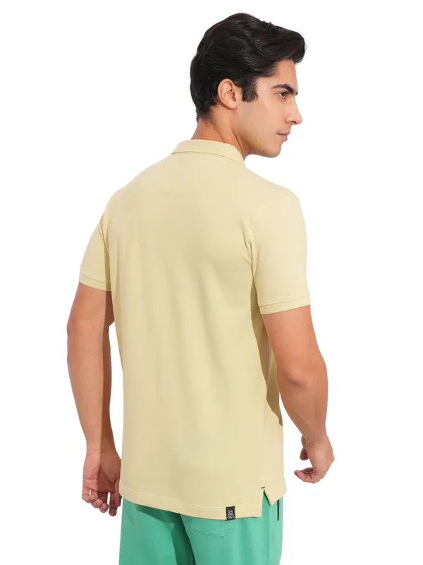 Being Human Clothing-Mens-Top-Polo Neck Beige