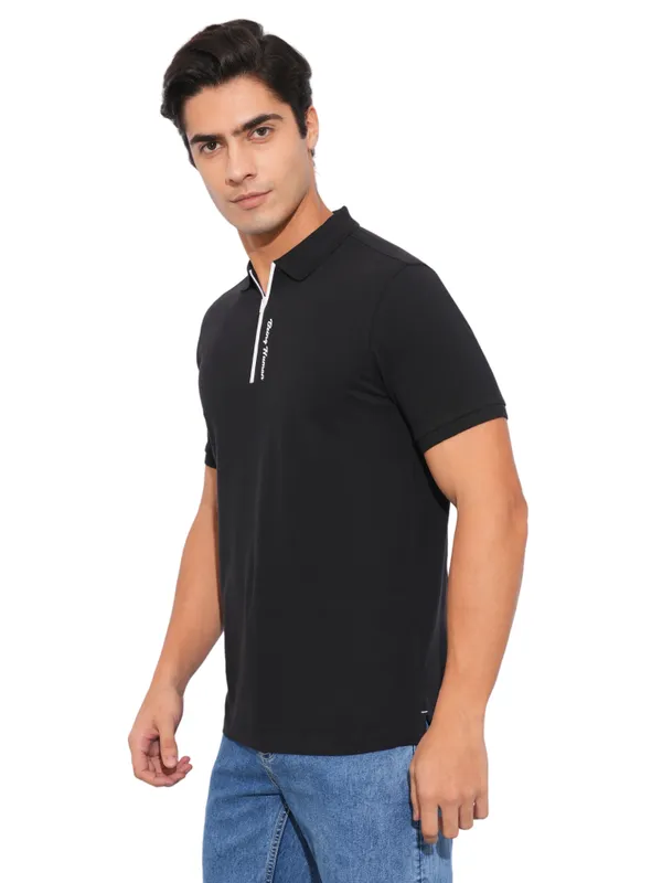 Being Human Clothing-Mens-Top-Polo Neck Black