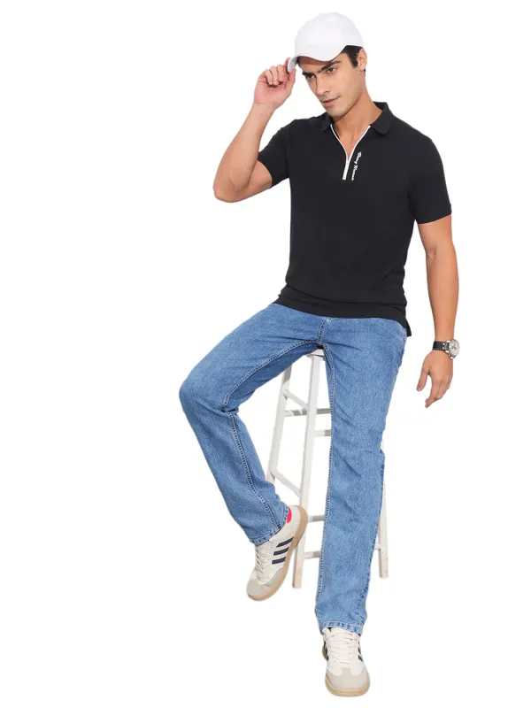 Being Human Clothing-Mens-Top-Polo Neck Black