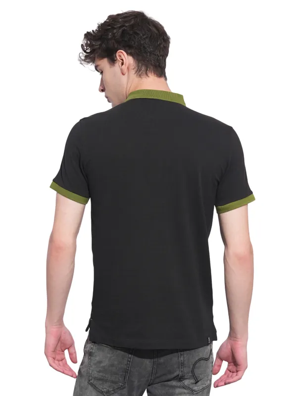 Being Human Clothing Mens-Top Polo Neck Black
