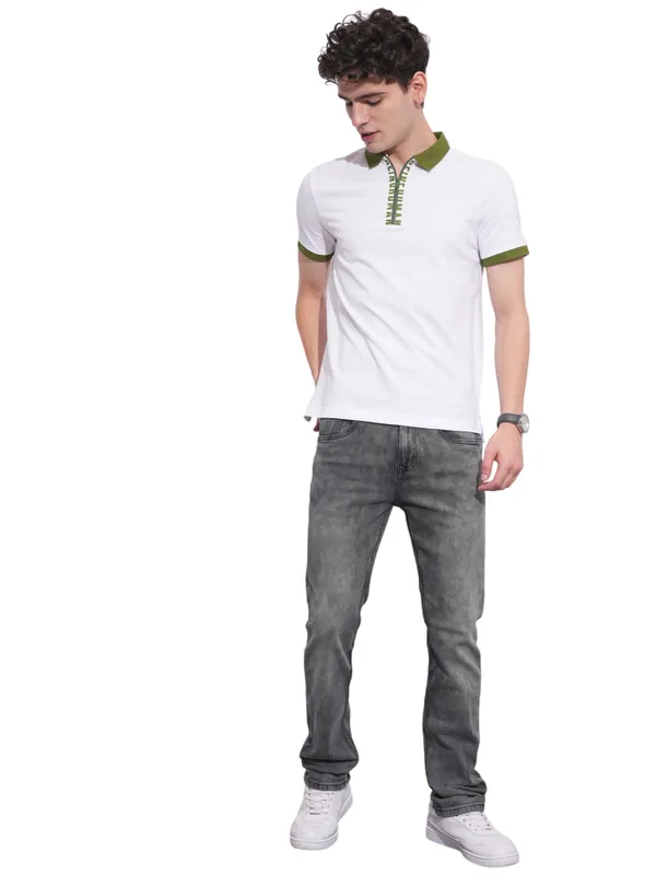 Being Human Clothing Mens-Top Polo Neck White