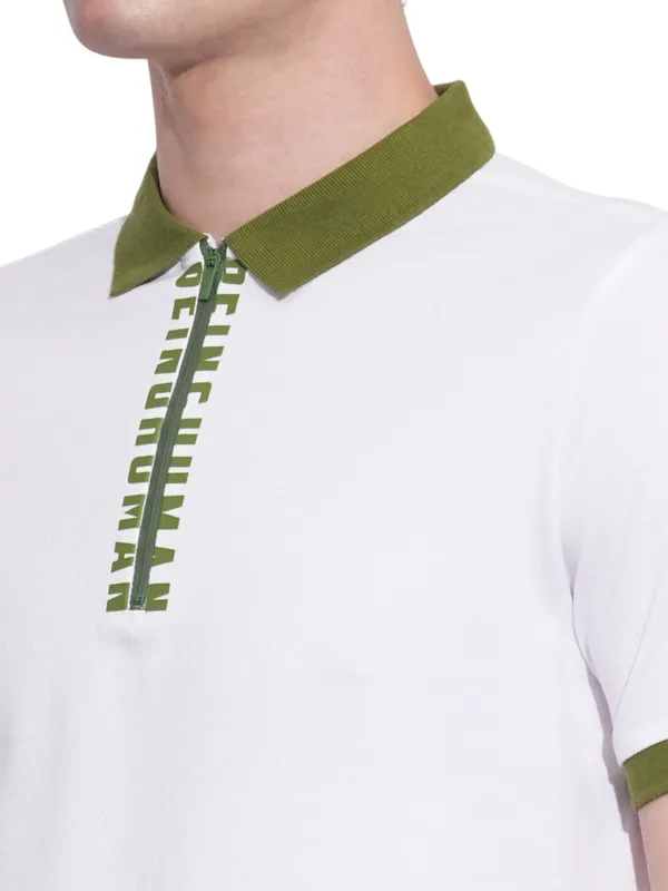 Being Human Clothing Mens-Top Polo Neck White