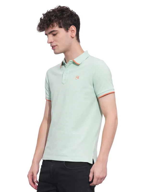 Being Human Clothing Mens-Top Polo Neck Mint