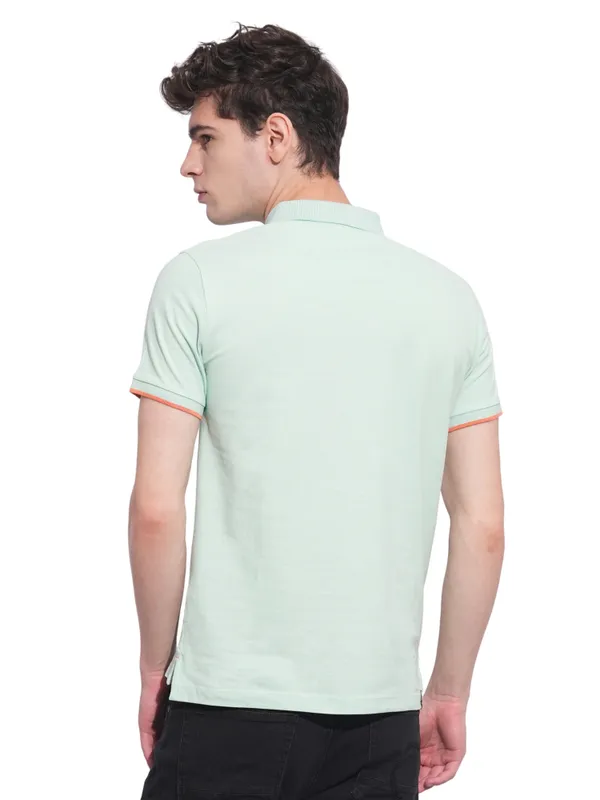 Being Human Clothing Mens-Top Polo Neck Mint