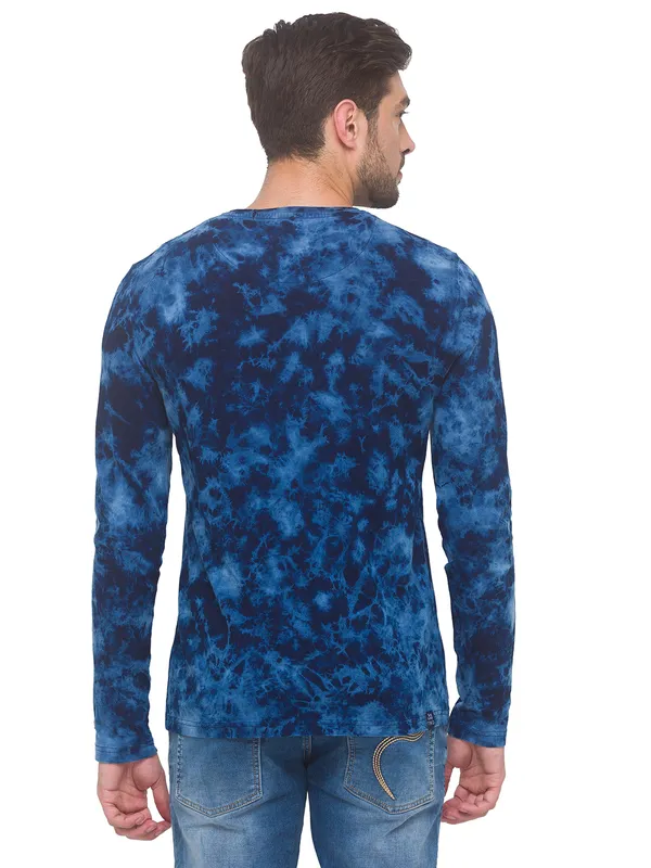 Being Human Regular Fit Men Crew Neck T-Shirts-Indigo