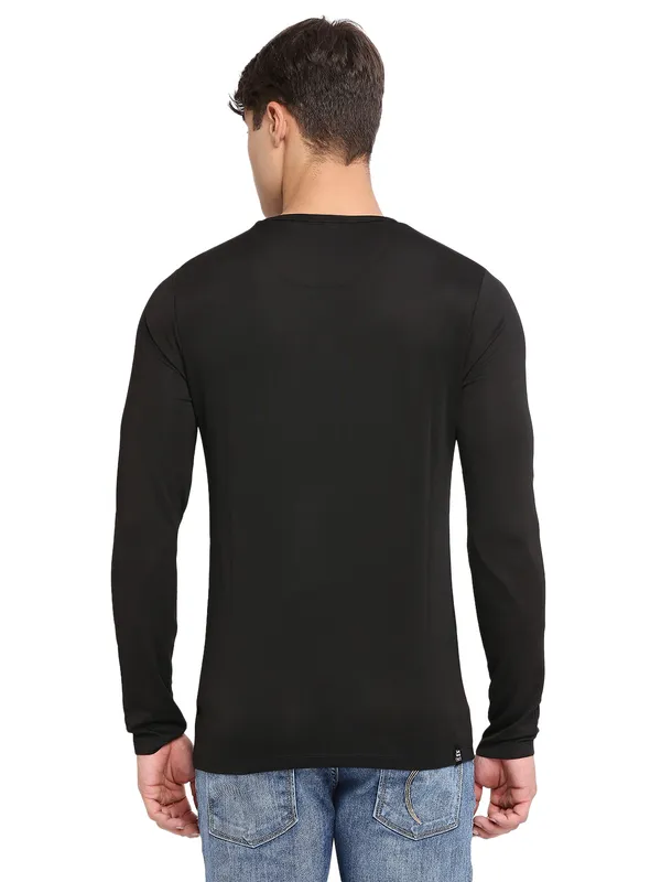 Being Human Clothing Men Regular Fit Crew Neck T-Shirts-Black