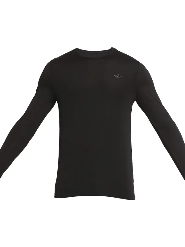 Being Human Clothing Men Regular Fit Crew Neck T-Shirts-Black