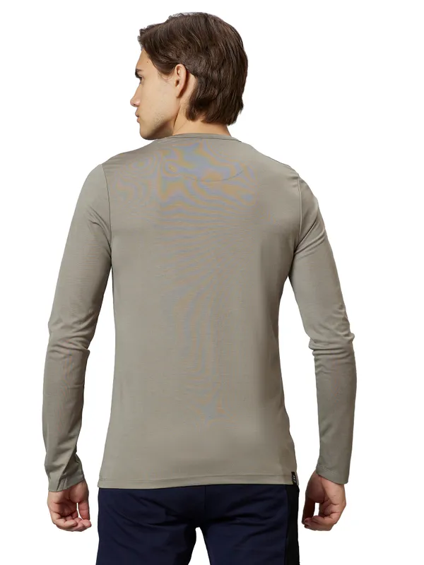 Being Human Clothing Men Regular Fit Crew Neck T-Shirts-Dk.Grey