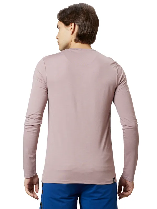 Being Human Clothing Men Regular Fit Crew Neck T-Shirts-Pink